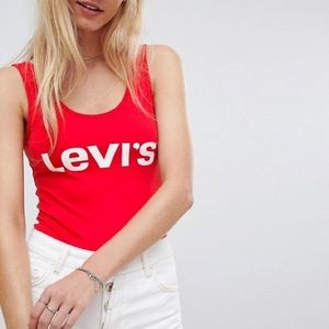 levi's red bodysuit